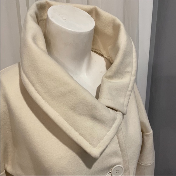 TEX BY MAXAZRIA CREME WOOL COAT/JACKET S/M - Picture 7 of 8
